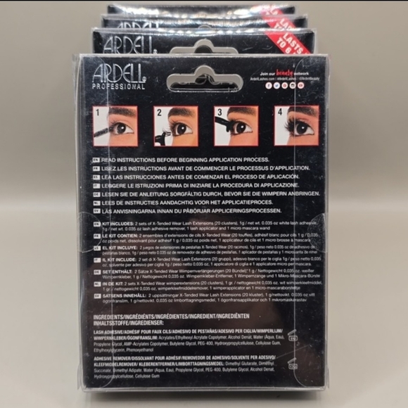 Bundle Ardell X-Tended Wear Lash System Demi Wispies Light Seamless Faux Lashes - Picture 2 of 4